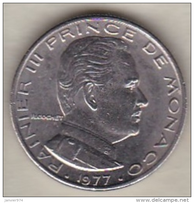 MONACO . 1/2 FRANC 1977  RAINIER III - 1960-2001 Nouveaux Francs