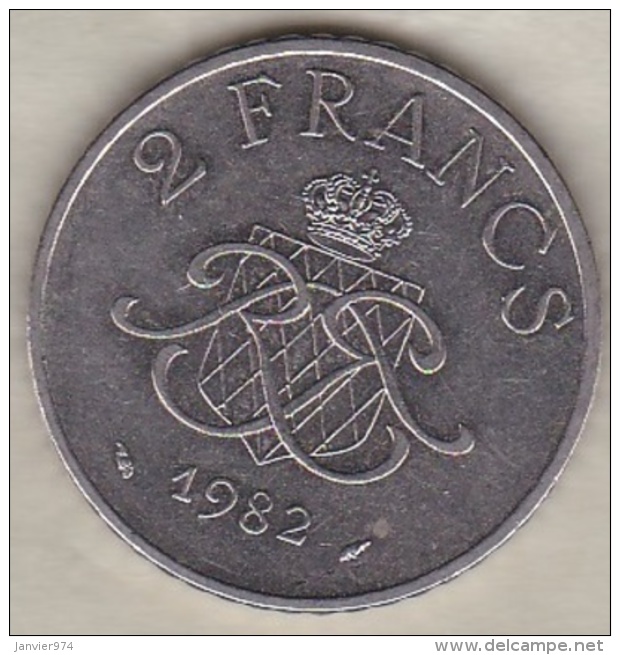 MONACO . 2 FRANCS 1982  RAINIER III - 1960-2001 Nouveaux Francs