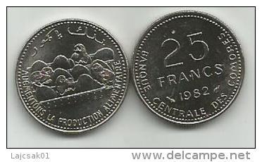 Comoros 25 Francs 1982. UNC FAO - Comorre