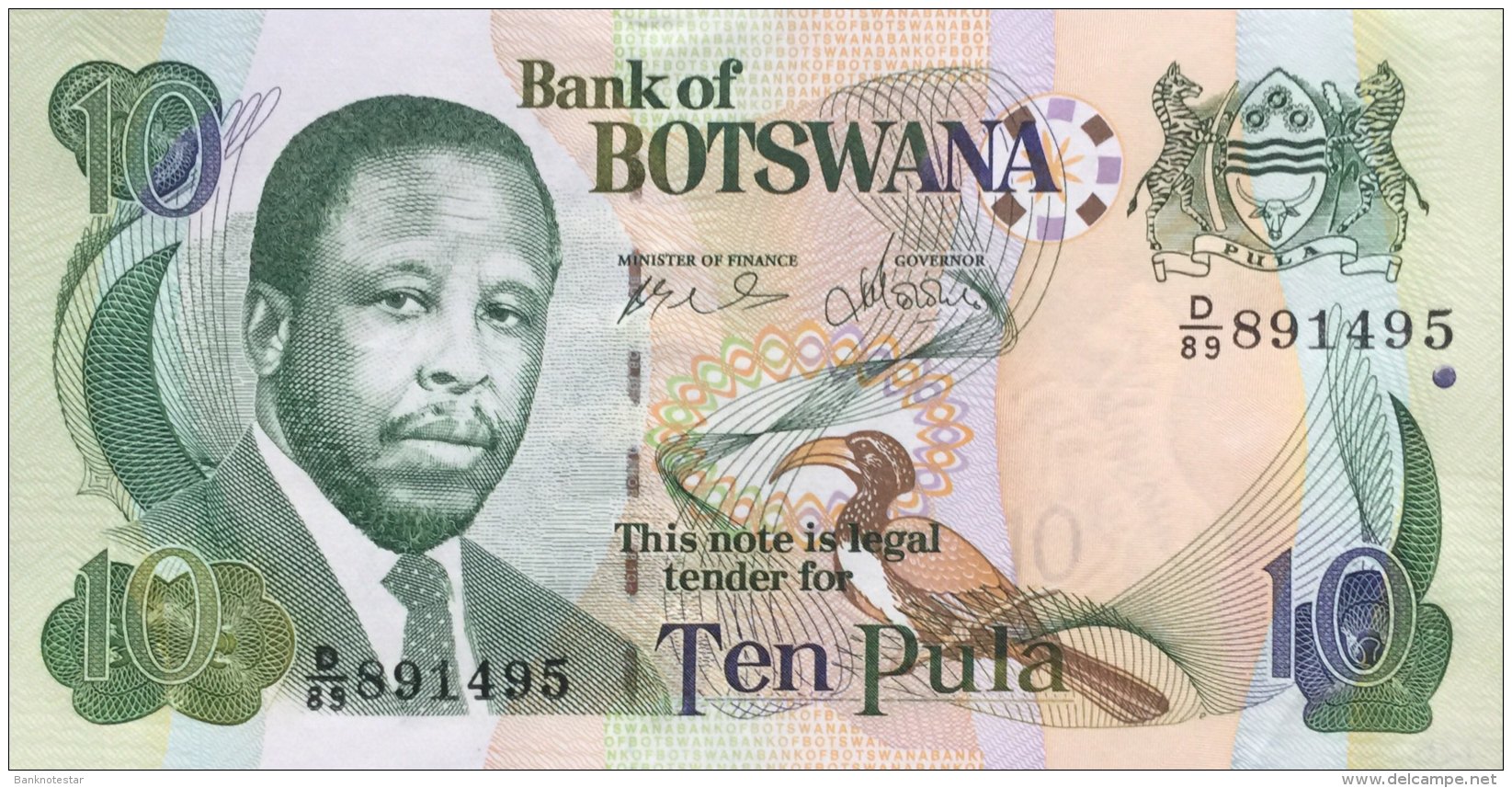 Botswana 10 Pula, P-24a (2002) - Signature 8b -  UNC - Botswana