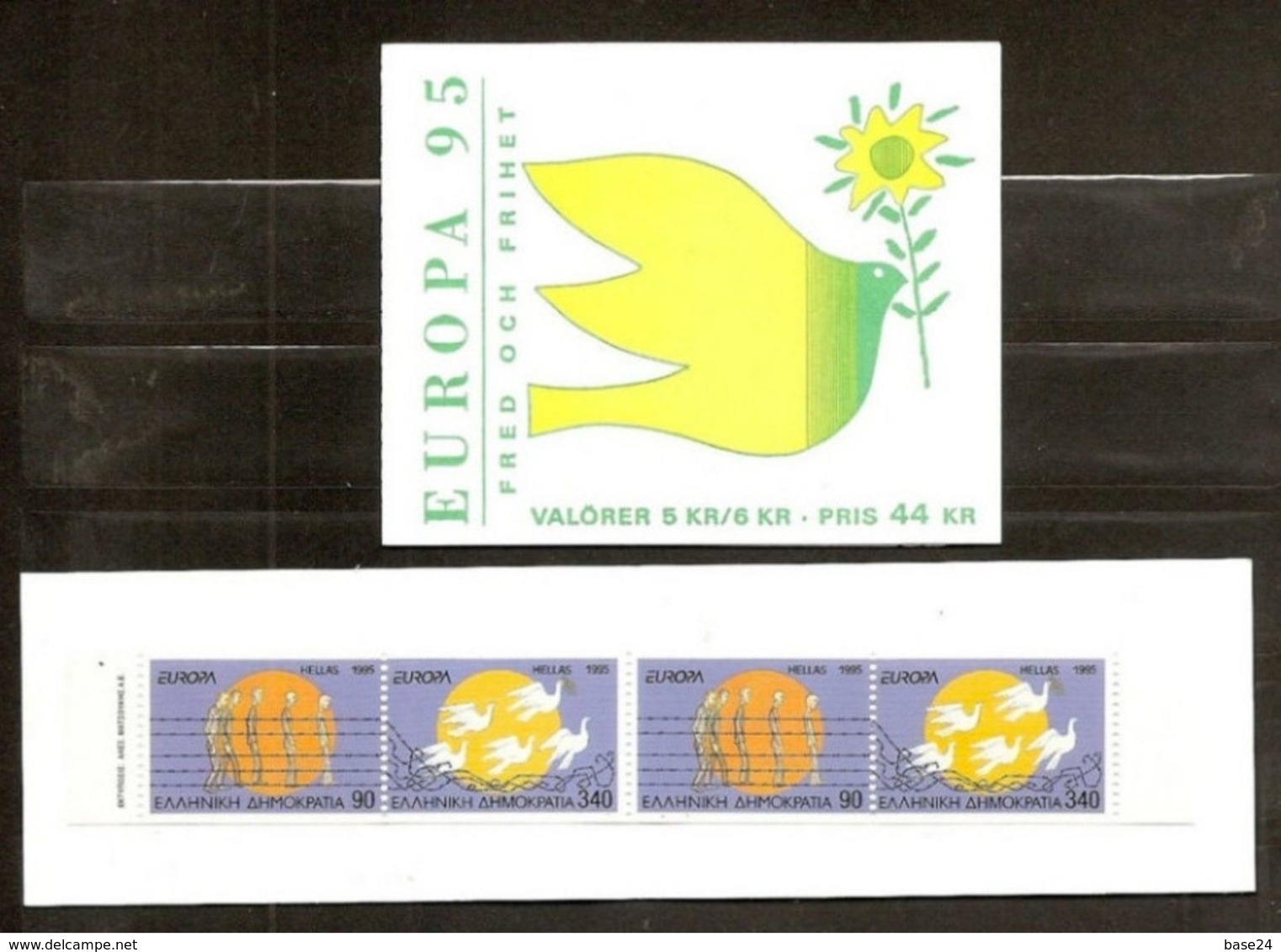 1995 EUROPA CEPT EUROPE GRECIA, SVEZIA 2 Libretti Europa MNH** 2 Booklets Greece, Sweden - 1995