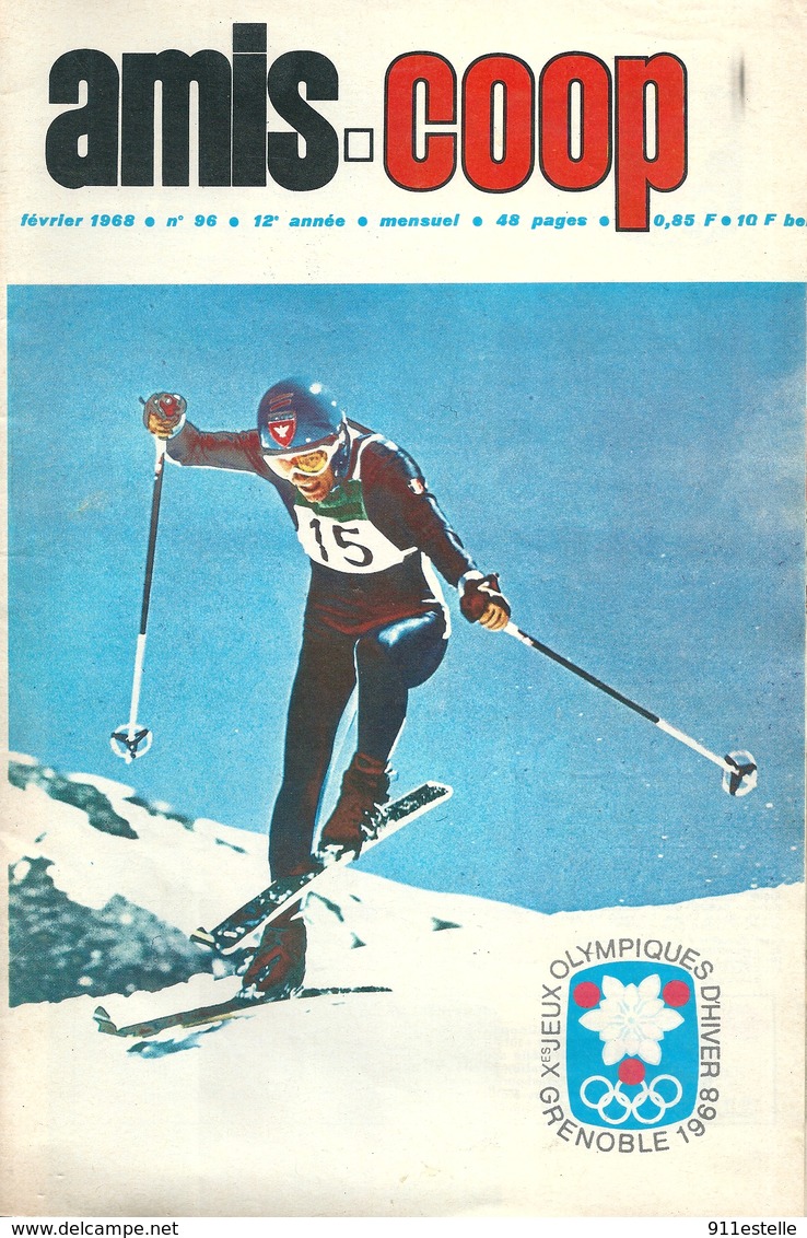 Ski 38  GRENOBLE  JEUX OLYMPIQUES D 'HIVER  1968 ( Mensuel 19 X 28 , 48 Pages ) - Grenoble