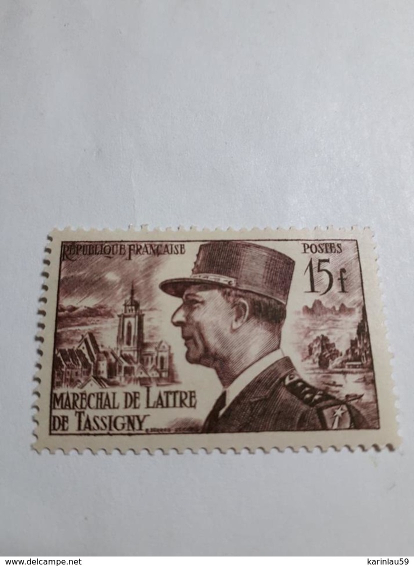 Timbre France 1952 N°920 ** (MARÉCHAL DE LATTRE DE TASSIGNY) Neuf - Neufs