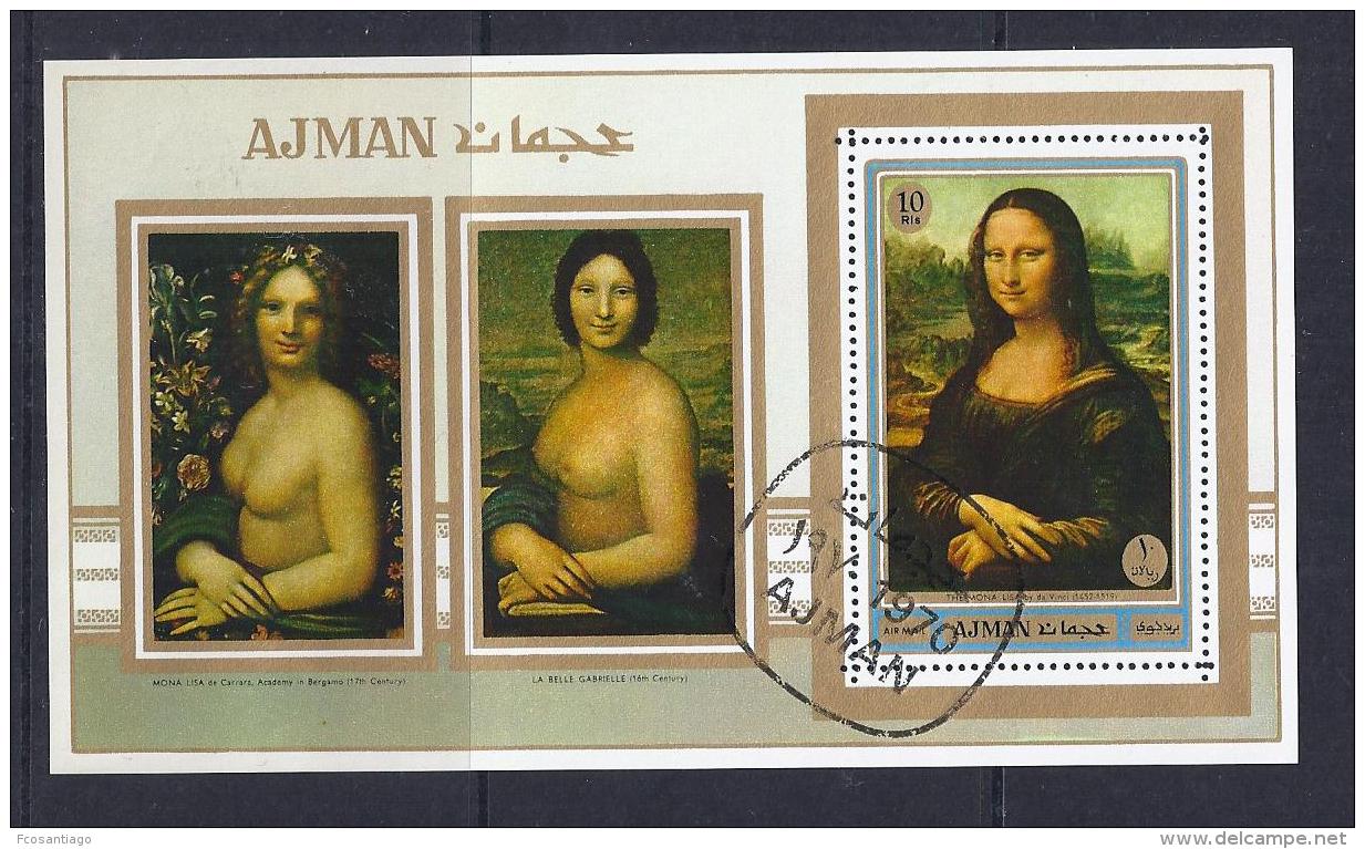 PINTURA - AJMAN 1970 - VFU - Desnudos