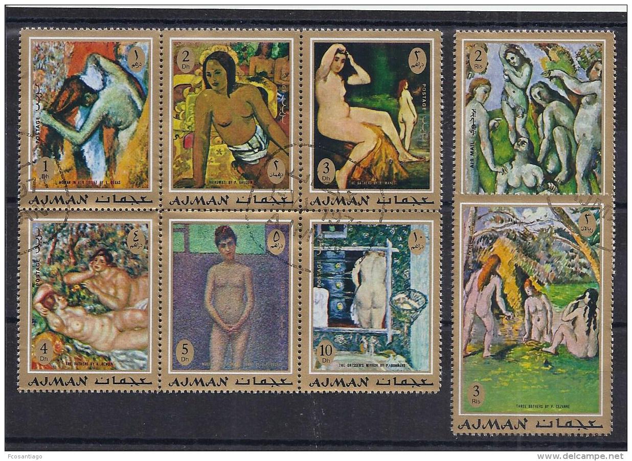 PINTURA - AJMAN 1971 - VFU - Desnudos