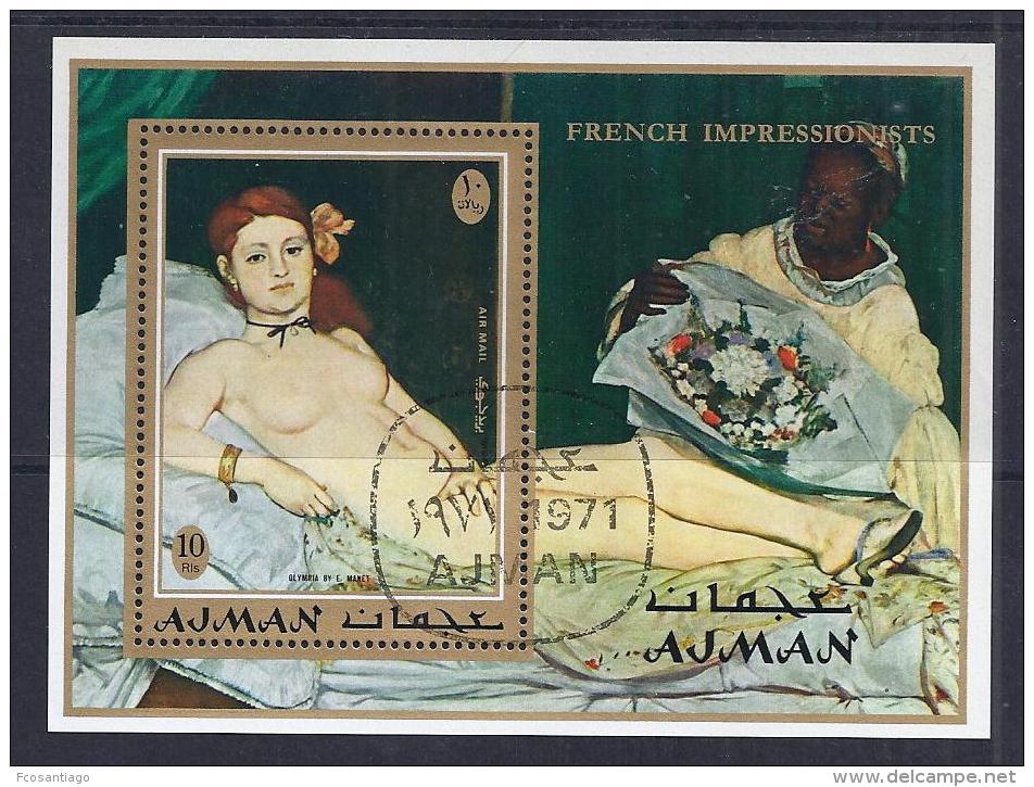 PINTURA - AJMAN 1971 - VFU - Desnudos