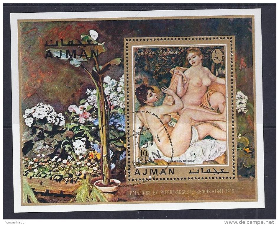 PINTURA - AJMAN 1972 - VFU - Desnudos