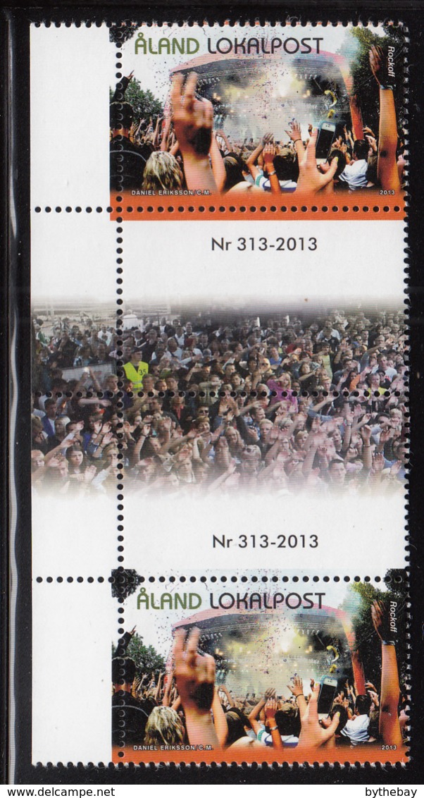 Aland 2013 MNH Music Festivals Gutter Pairs With Number - Aland