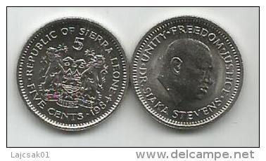 Sierra Leone 5 Cents  1984. UNC - Sierra Leone