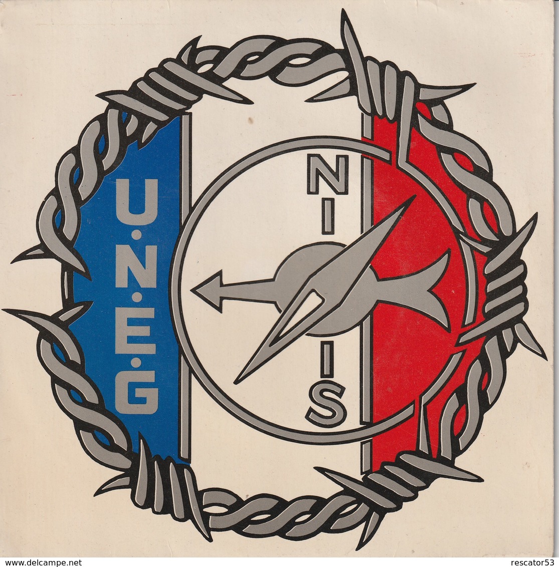 Rare Disque 45 T De L'union Des évadés De Guerre L'hymne  Dans L'cul - 1939-45
