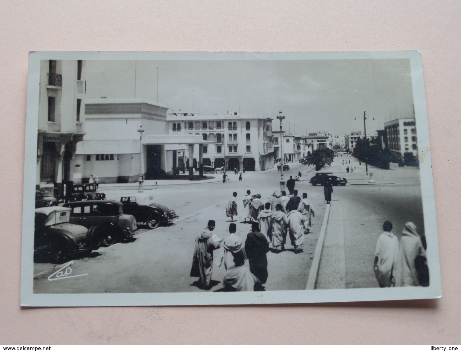 La Gare Et L'Avenue DAR EL MAGLIZEN / Rabat ( CAP - 103 ) Anno 1947 ( See/voir Photo ) ! - Rabat