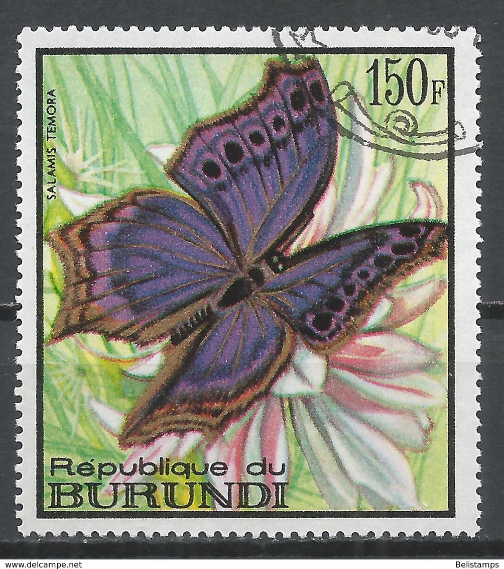 Burundi 1968. Scott #255 (U) Butterfly, Salamis Temora - Oblitérés