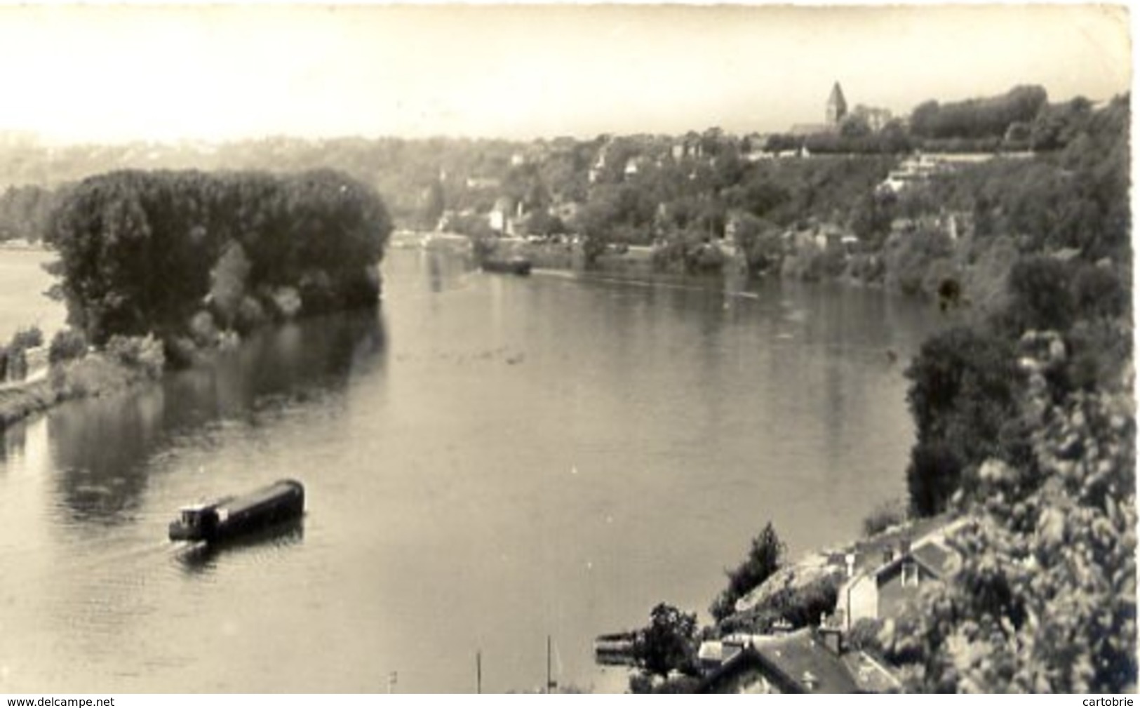 Dépt 95 - LA FRETTE - Vue Sur La Seine - Péniche - CPSM - La Frette-sur-Seine