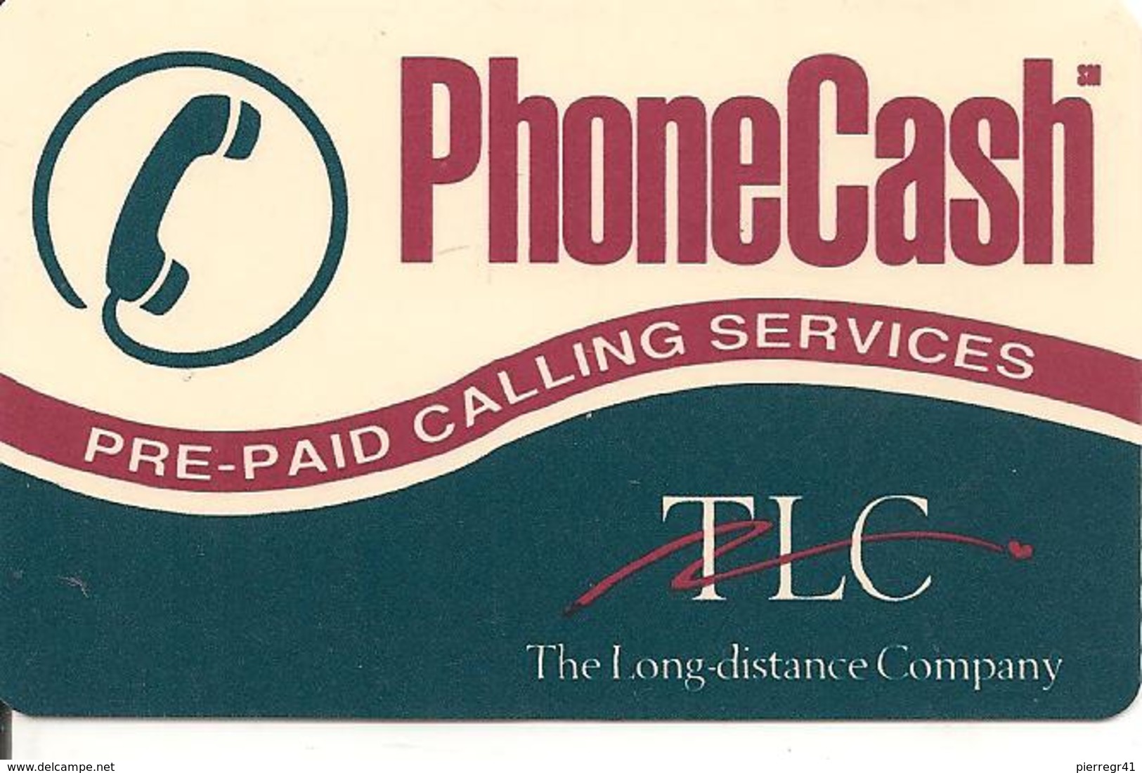 CARTE-PREPAYEE-USA-TLC-PHONECASH-TBE - Autres & Non Classés