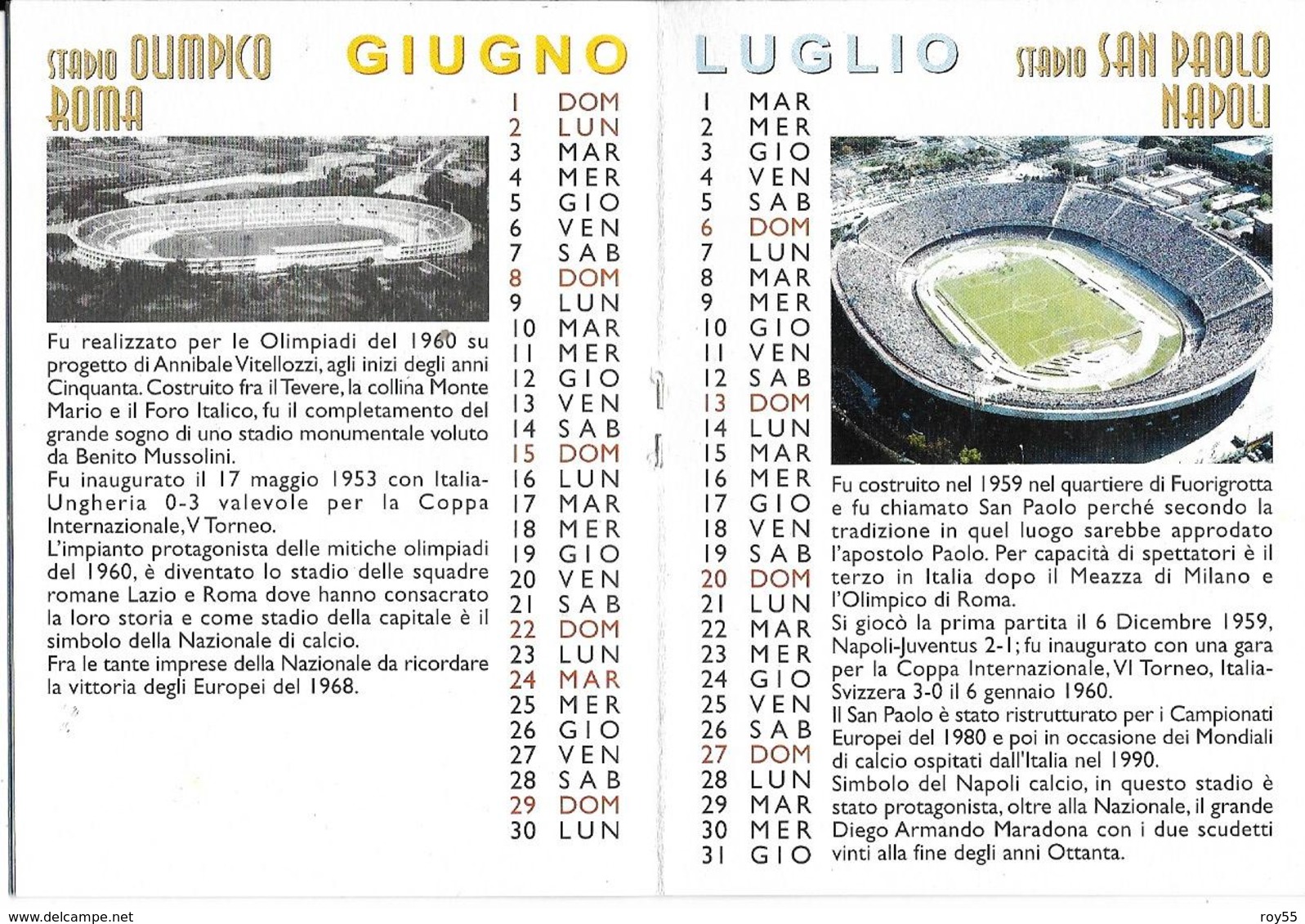 Stadium Estadio Stade Stadio I Templi Del Calcio Libretto (8 X 11) Con 12 Differenti Stadi  (vedi Tutte Scansioni) - Calcio