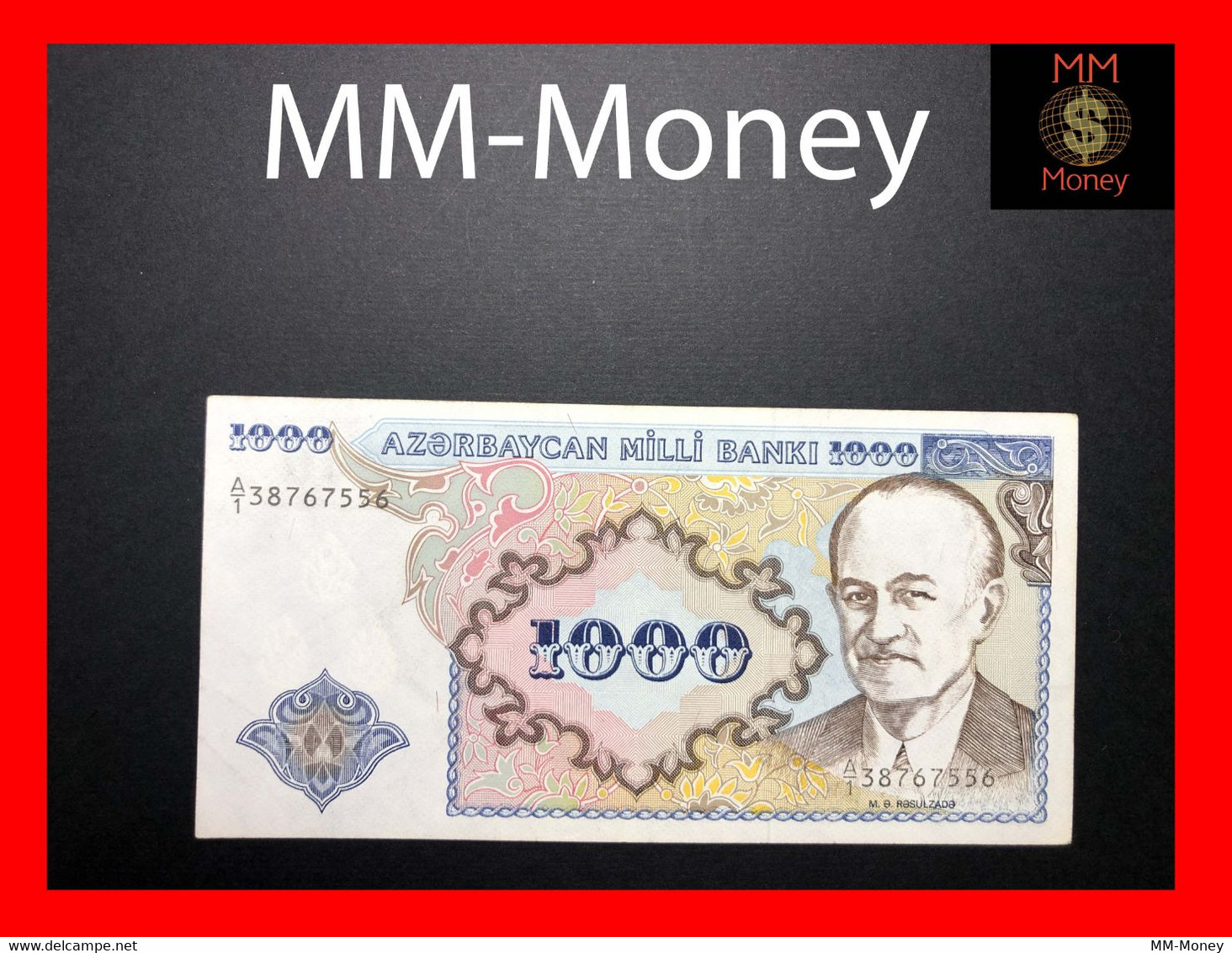 AZERBAIJAN 1.000 1000 Manat 1993 P. 20 A VF + - Azerbeidzjan