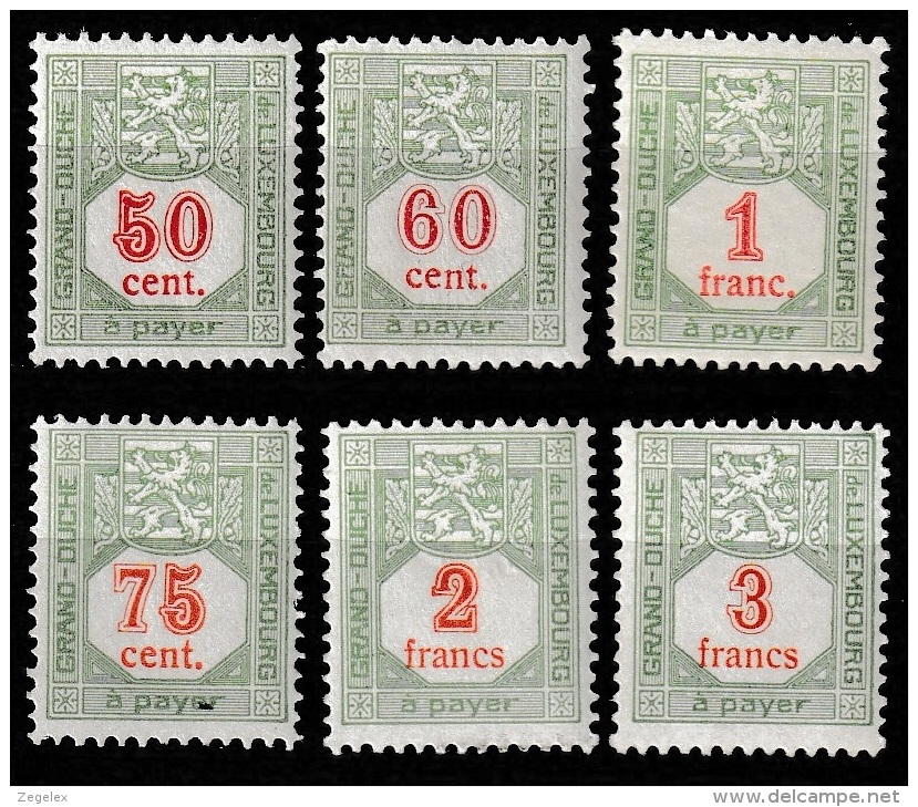 Luxembourg 1922/1935 Portomarken Mi.16+ MH/*/ungebraucht - Postage Due