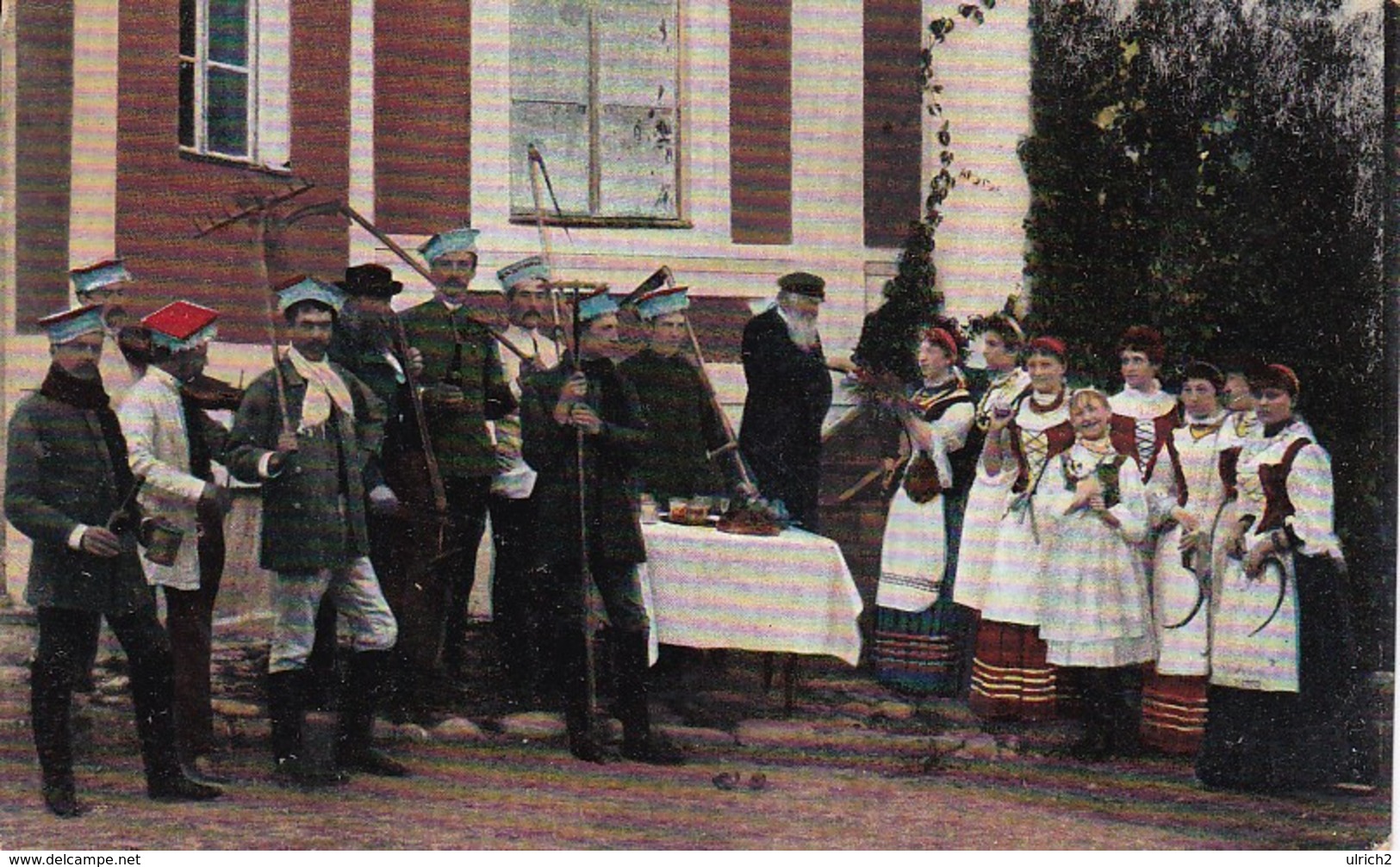 AK Weissrussland - Belarus - Männer Und Frauen In Trachten - Feldpost 1917  (36250) - Europe