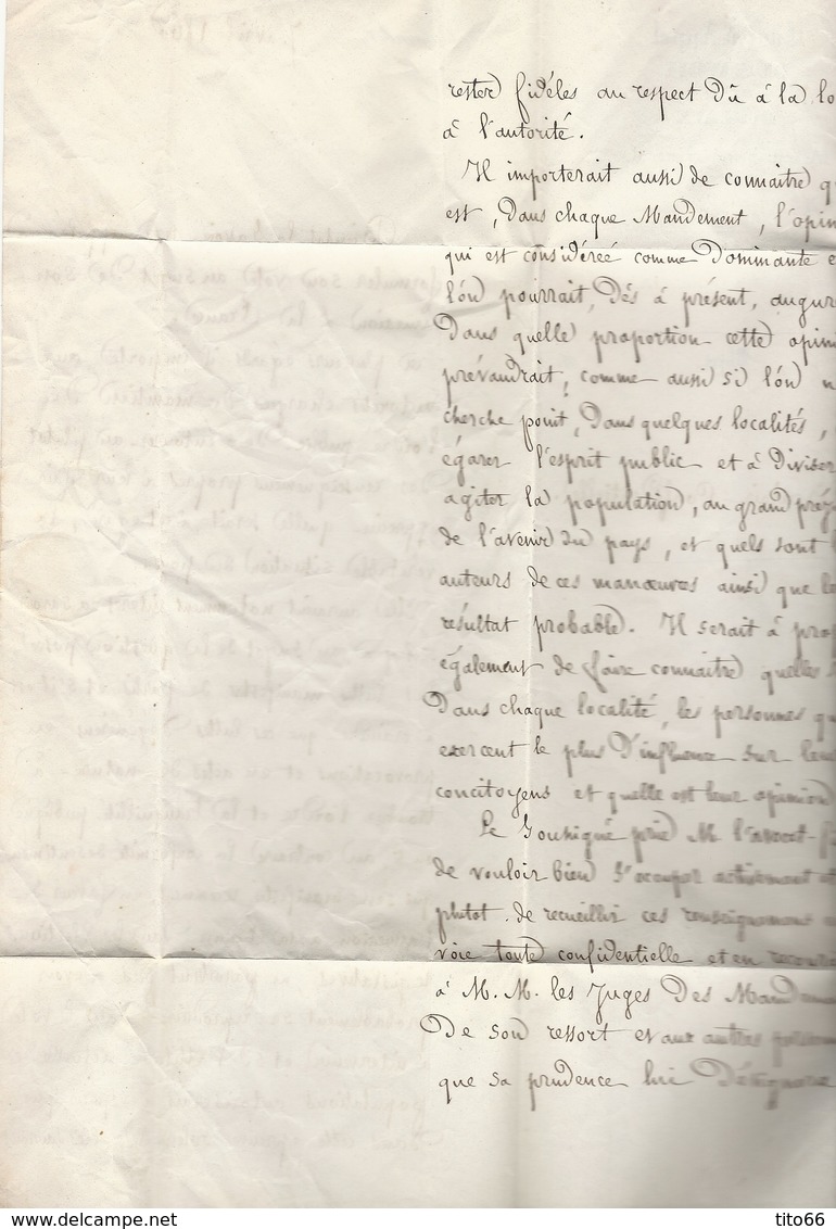 Circulaire Confidentielle Avocat Fiscal Général De Savoie TAD Sarde 8/4/1860 Voir Texte - 1849-1876: Classic Period