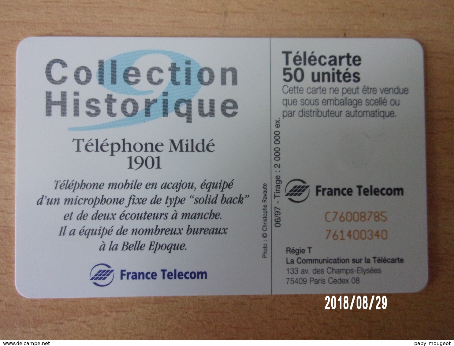 F750 Mildé (9) 50U SC7 06/97 - Téléphones