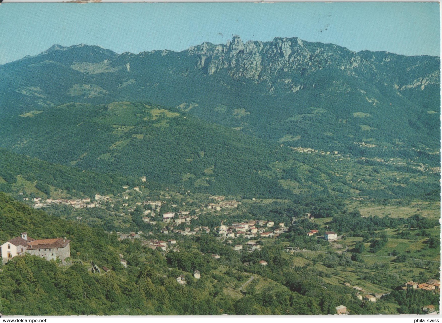 Bigorio - Veduta Aerea Del Convento-Tesserete Sonvico-Denti Della Vecchia - Flugaufnahme O. Wyrsch - Sonvico