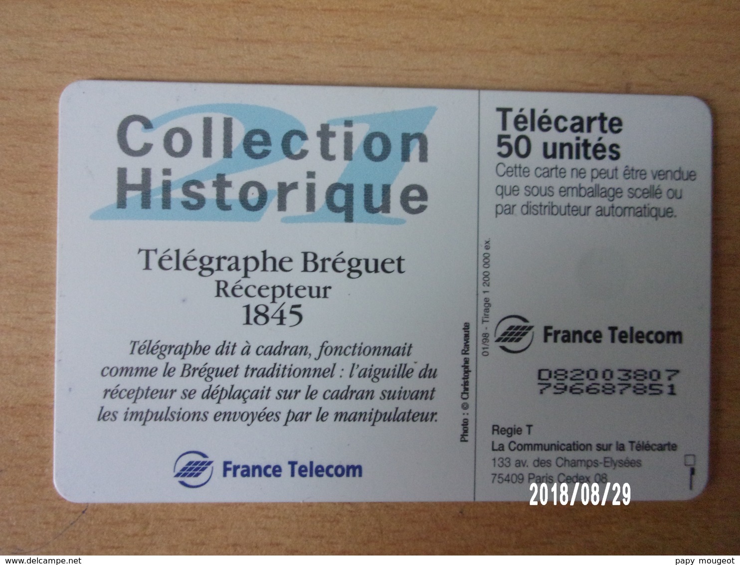 F823 Bréguet (21)  50U OB - Téléphones