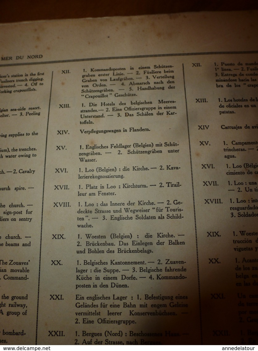 1914-1918 LA GUERRE en Yser->Mitrailleuse belge trainée par des chiens;Zouaves;Epluchage pommes de terre;Elverdinghe;etc