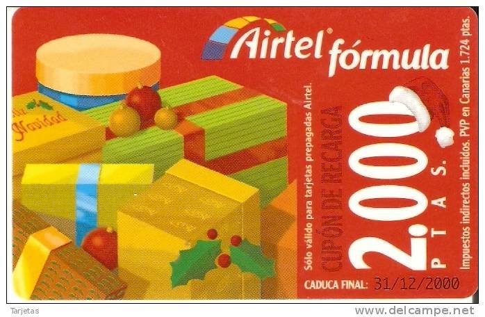 ACR-059 TARJETA DE ESPAÑA DE REGALOS DE NAVIDAD  (CHRISTMAS) - Airtel