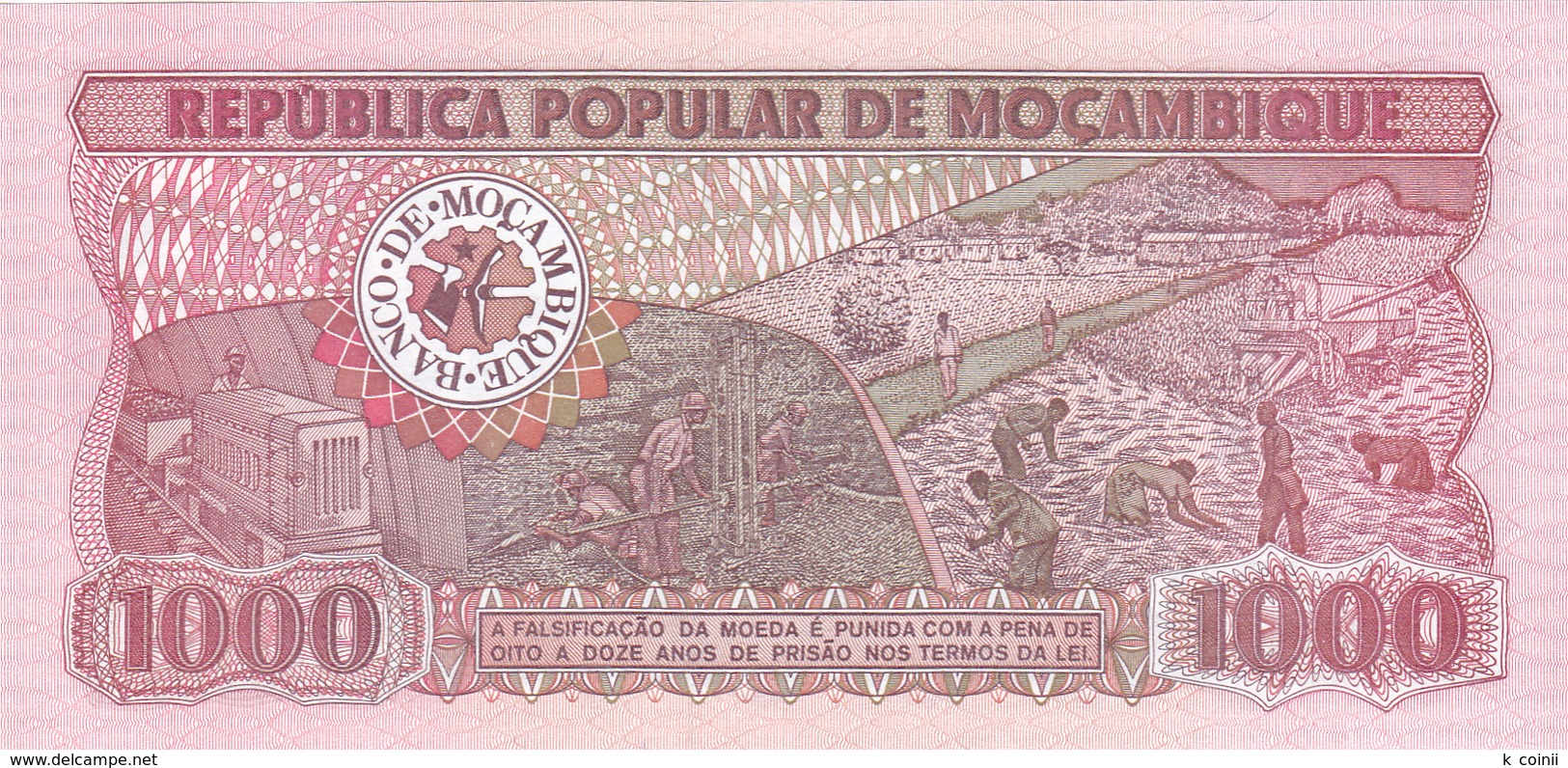 Mozambique - 1000 Meticais 16 Jun 1983 - UNC - Mozambique