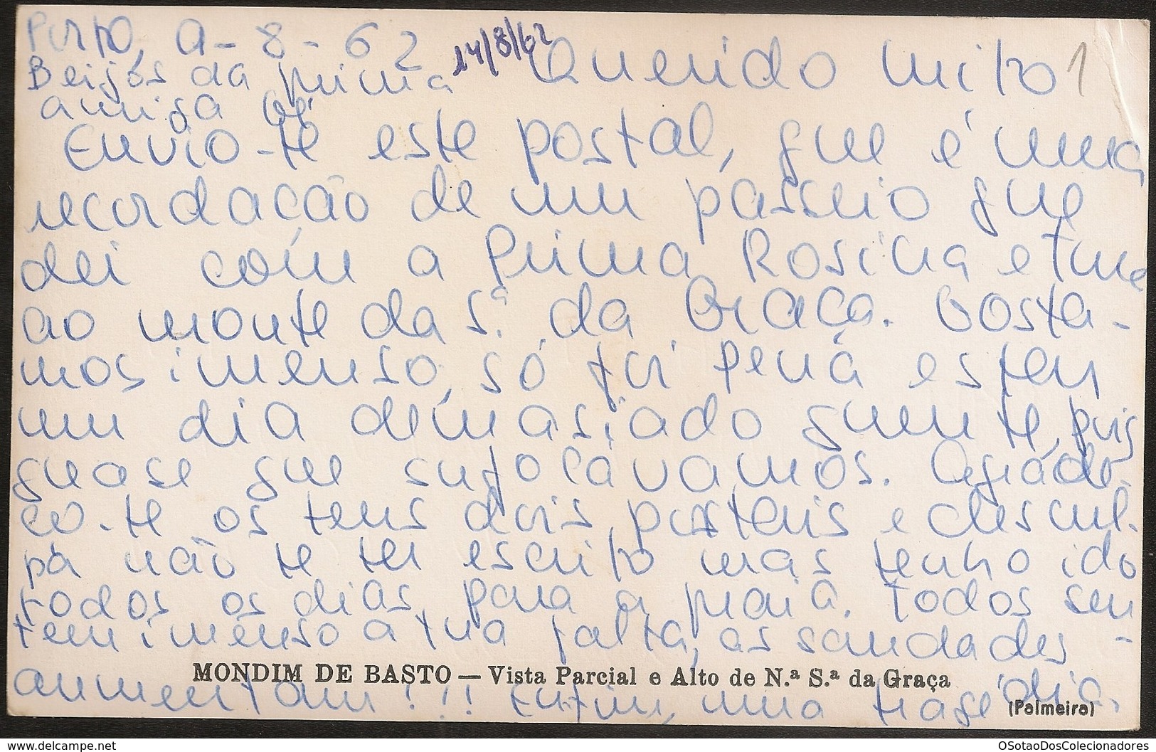 Postal Portugal - Mondim De Basto - Vista Parcial E Alto De Nossa Senhora Da Graça - CPA - Postcard - Vila Real