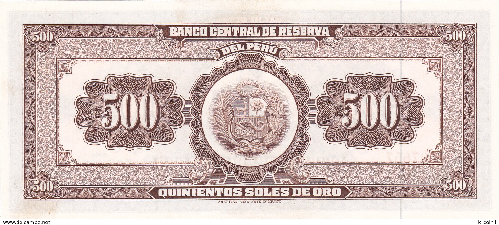 Peru - 500 Soles 1965 - UNC - Perù