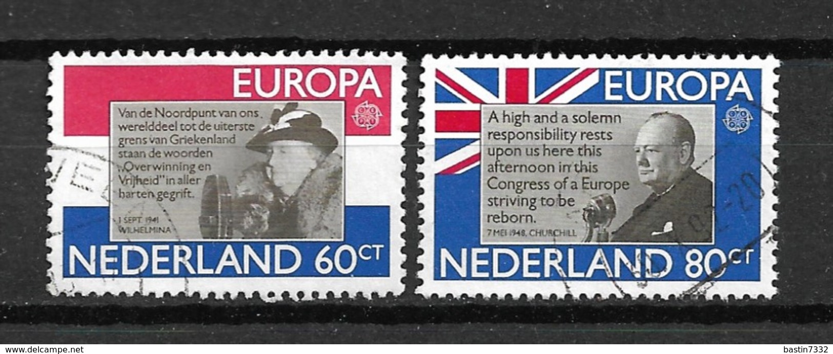 1980 Netherlands Complete Set Cept,europe Used/gebruikt/oblitere - Gebruikt