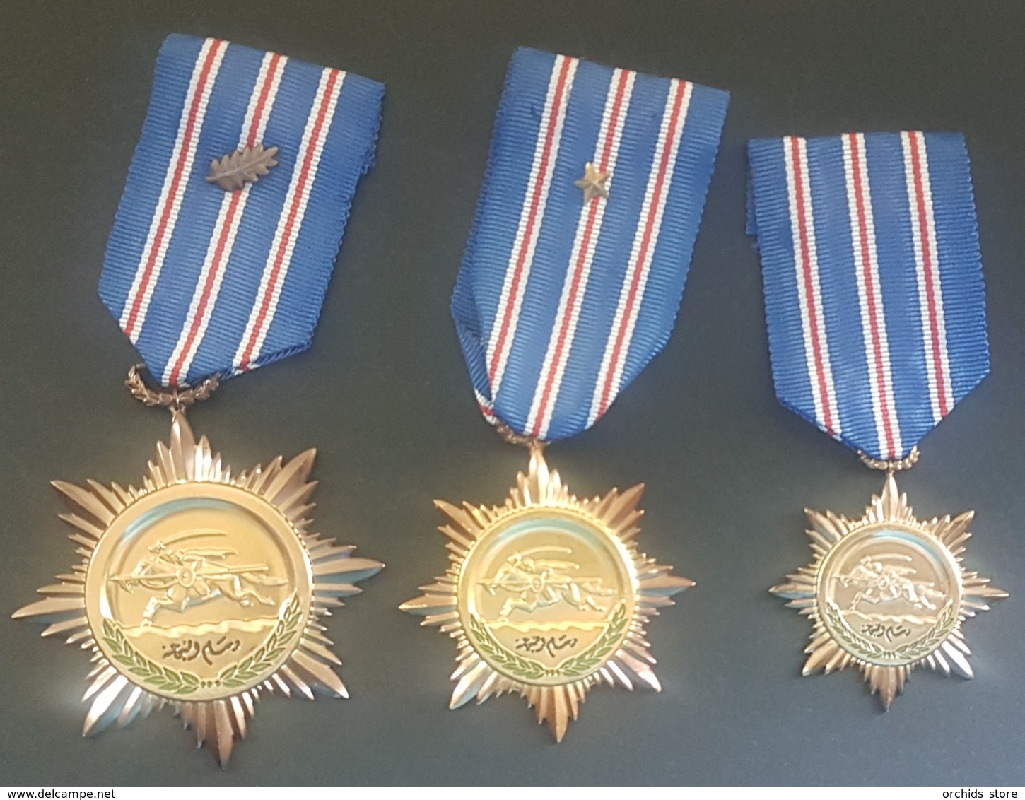 Syria, Military Decoration, Syrian Arab Army Courage Medals Degree 1-2-3 - NEW - Other & Unclassified