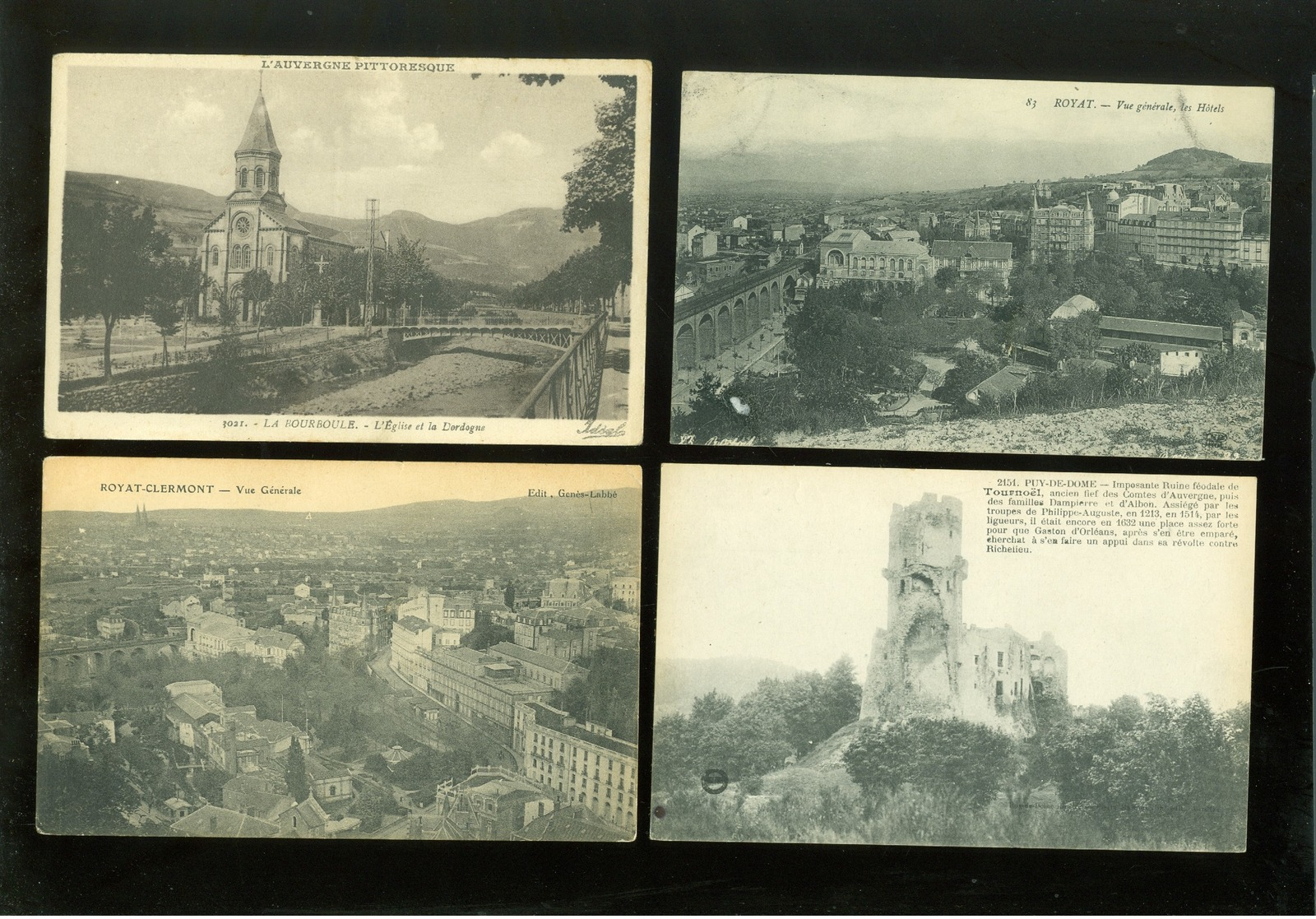 Beau lot de 60 cartes postales de France Puy - de - Dôme     Mooi lot van 60 postkaarten van Frankrijk ( 63 ) - 60 scans