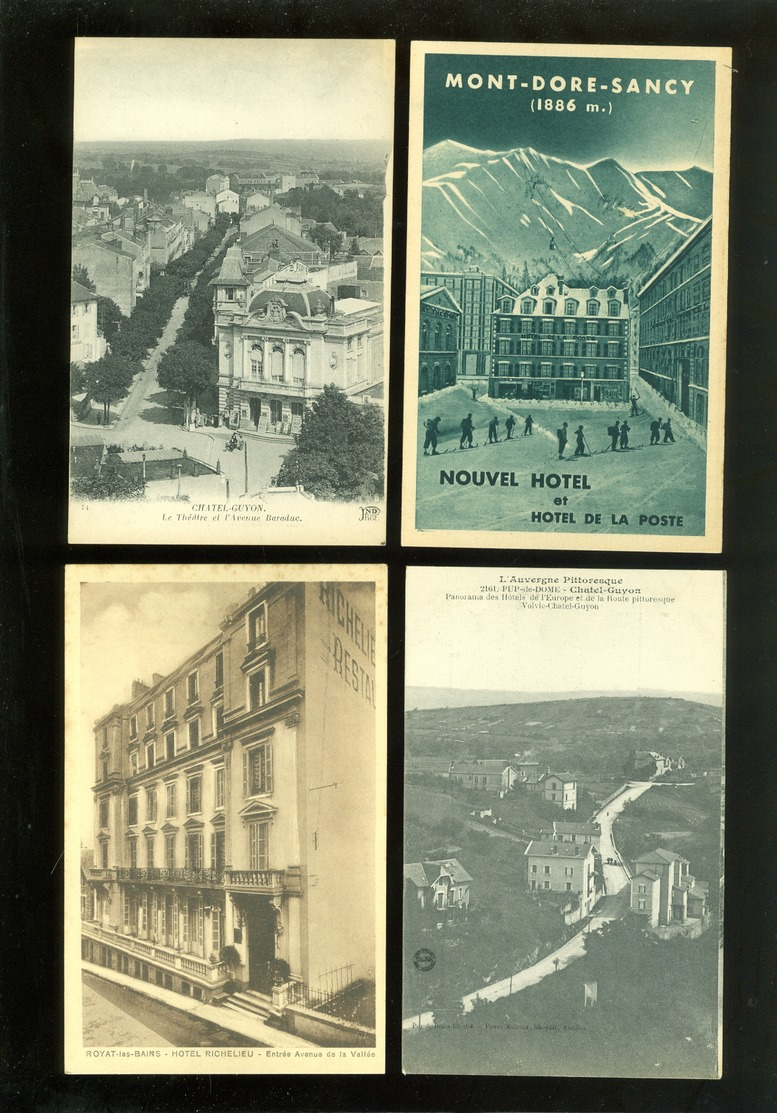 Beau lot de 60 cartes postales de France Puy - de - Dôme     Mooi lot van 60 postkaarten van Frankrijk ( 63 ) - 60 scans