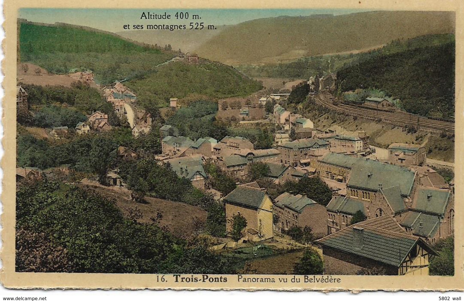 TROIS-PONTS : Panorama Vu Du Belvédère - Trois-Ponts