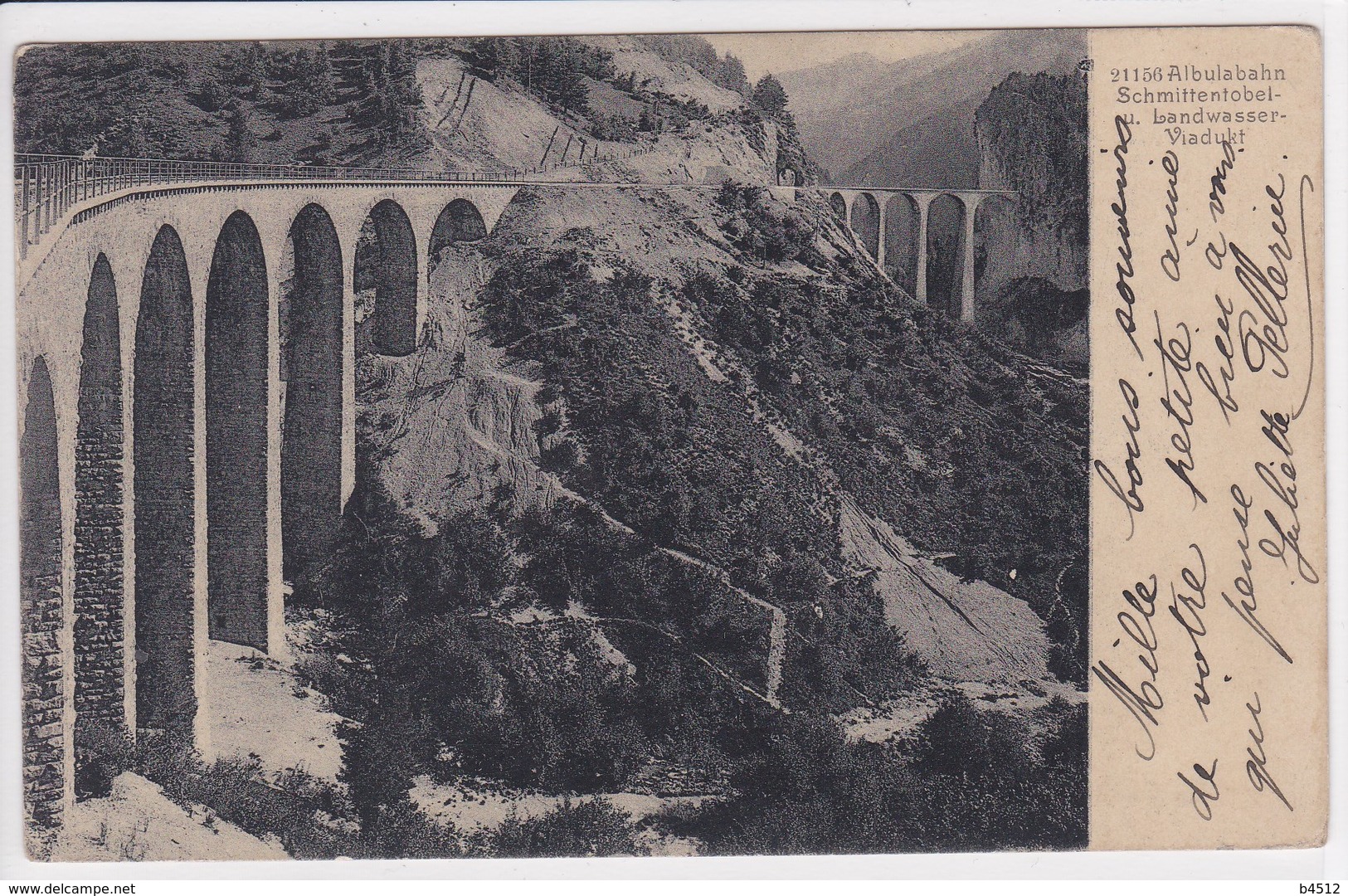 SUISSE Albulabahn Schmittentobel Landwasser Viaduk - Schmitten