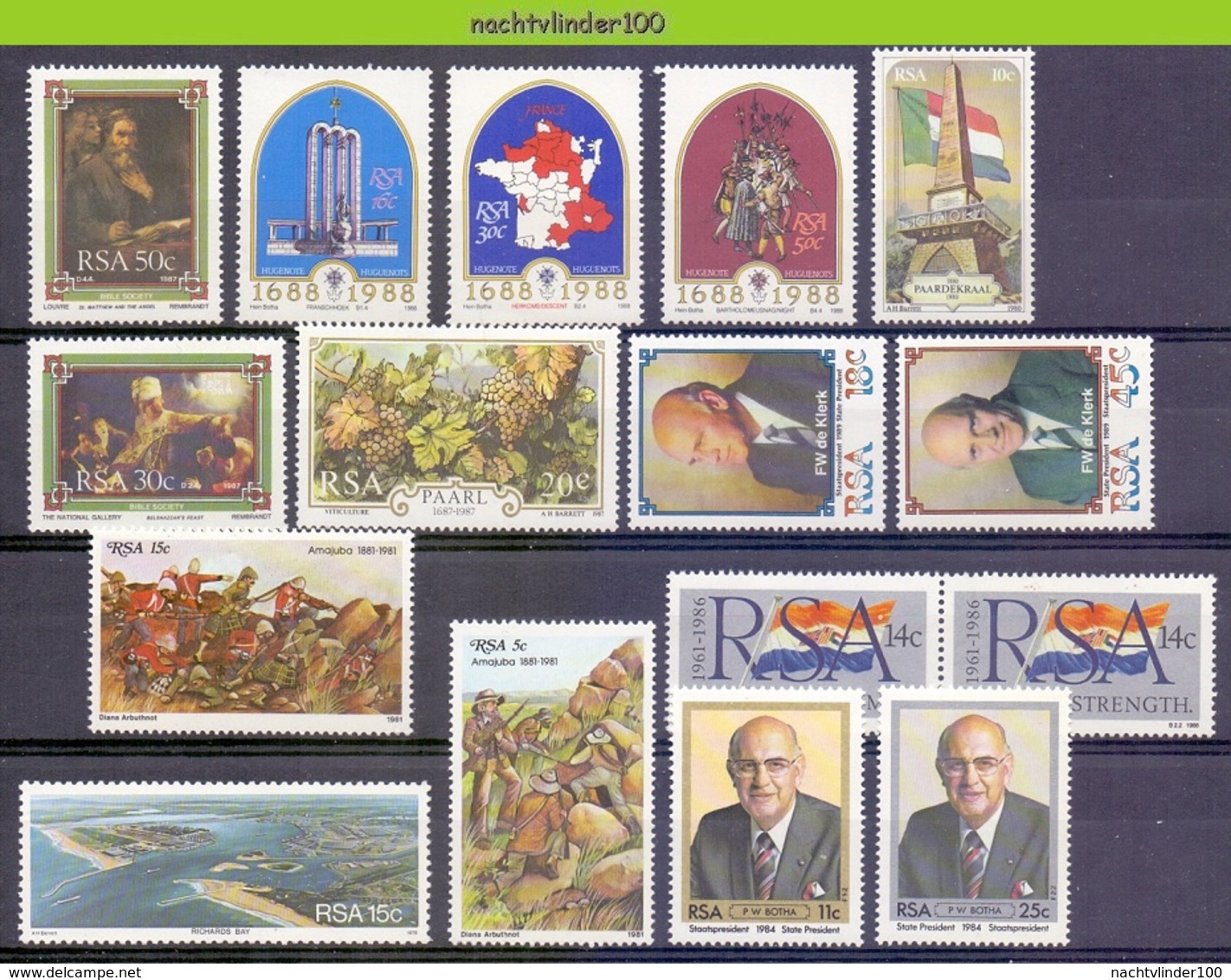 Ncf126 * SMALL ASSORTMENT * SOUTH AFRICA RSA PF/MNH - Verzamelingen & Reeksen