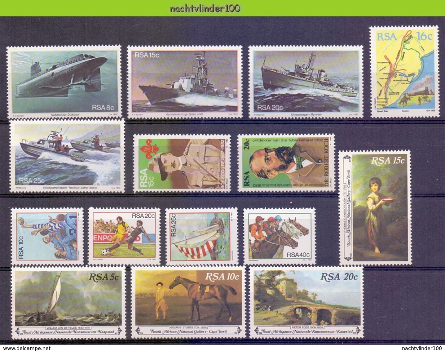 Ncf128 * SMALL ASSORTMENT * SOUTH AFRICA RSA 1982-1983 PF/MNH - Ongebruikt