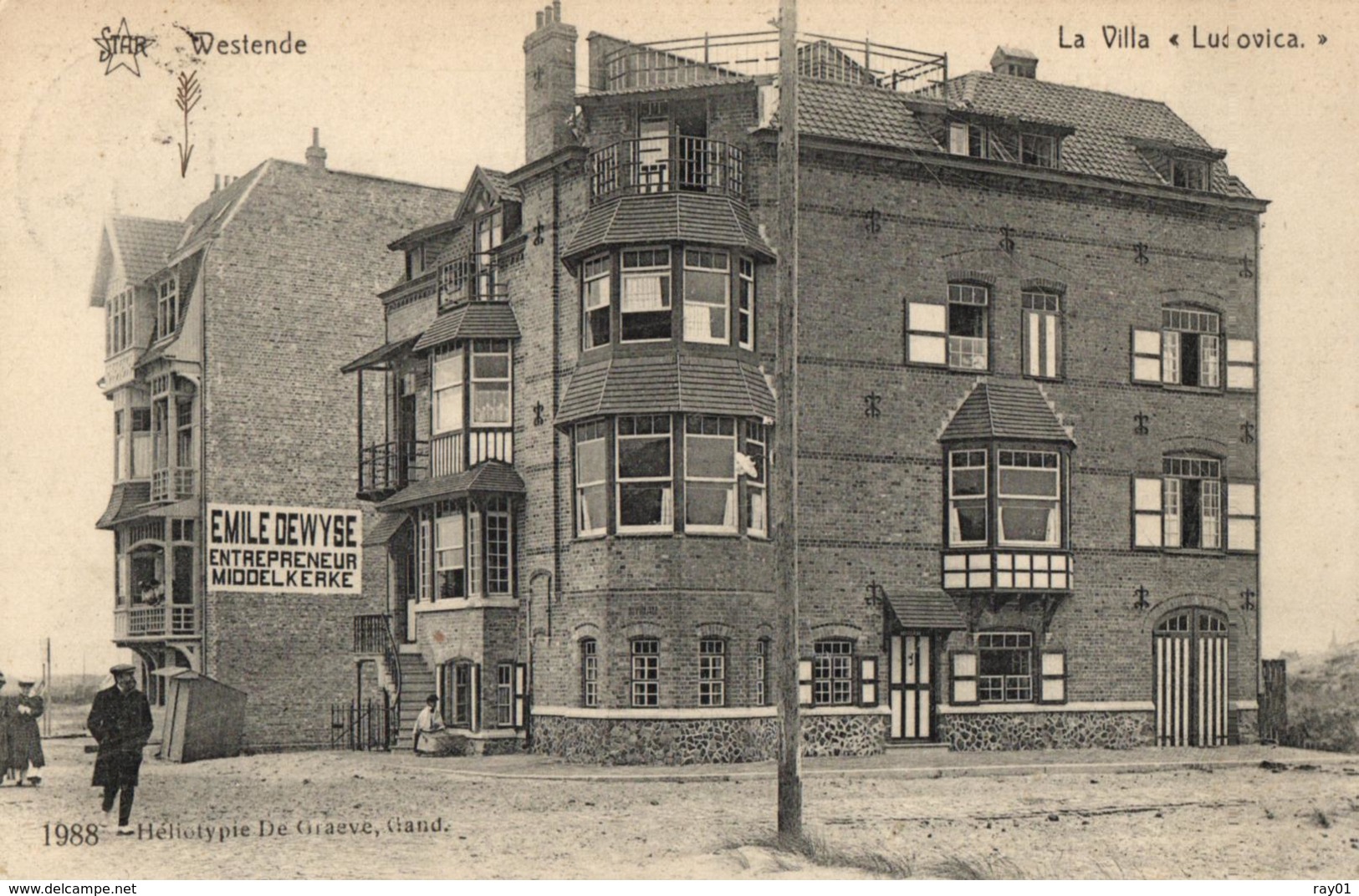 BELGIQUE - FLANDRE OCCIDENTALE - MIDDELKERKE - WESTENDE - La Villa "Ludovica". - Middelkerke