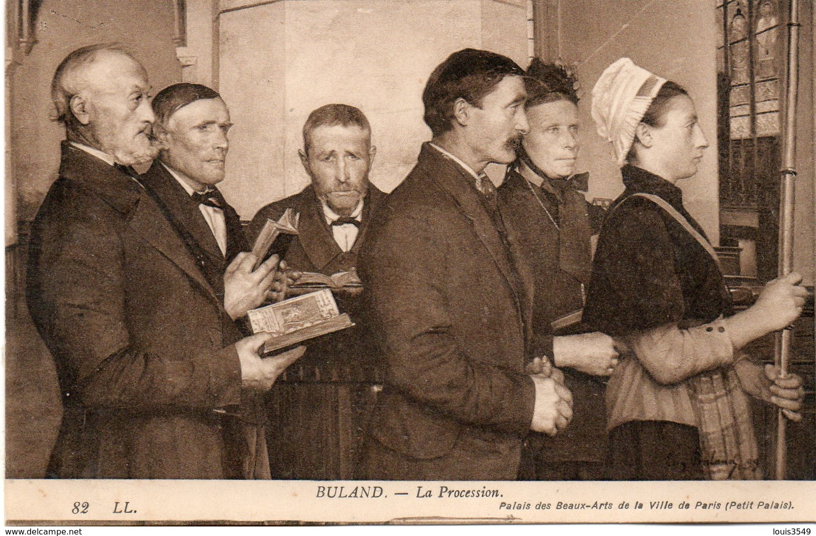 Buland -   La  Procession - Jean Eugène Buland Né Le 26 Octobre 1852 Et Mort En 1926 Charly  Sur  Marne. - Autres & Non Classés