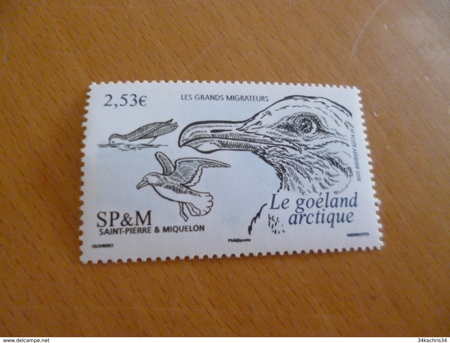 TP Saint Pierre Et Miquelon Neuf Sans Charnière PA N°86 Goeland Oiseau Bird 2006 - Neufs