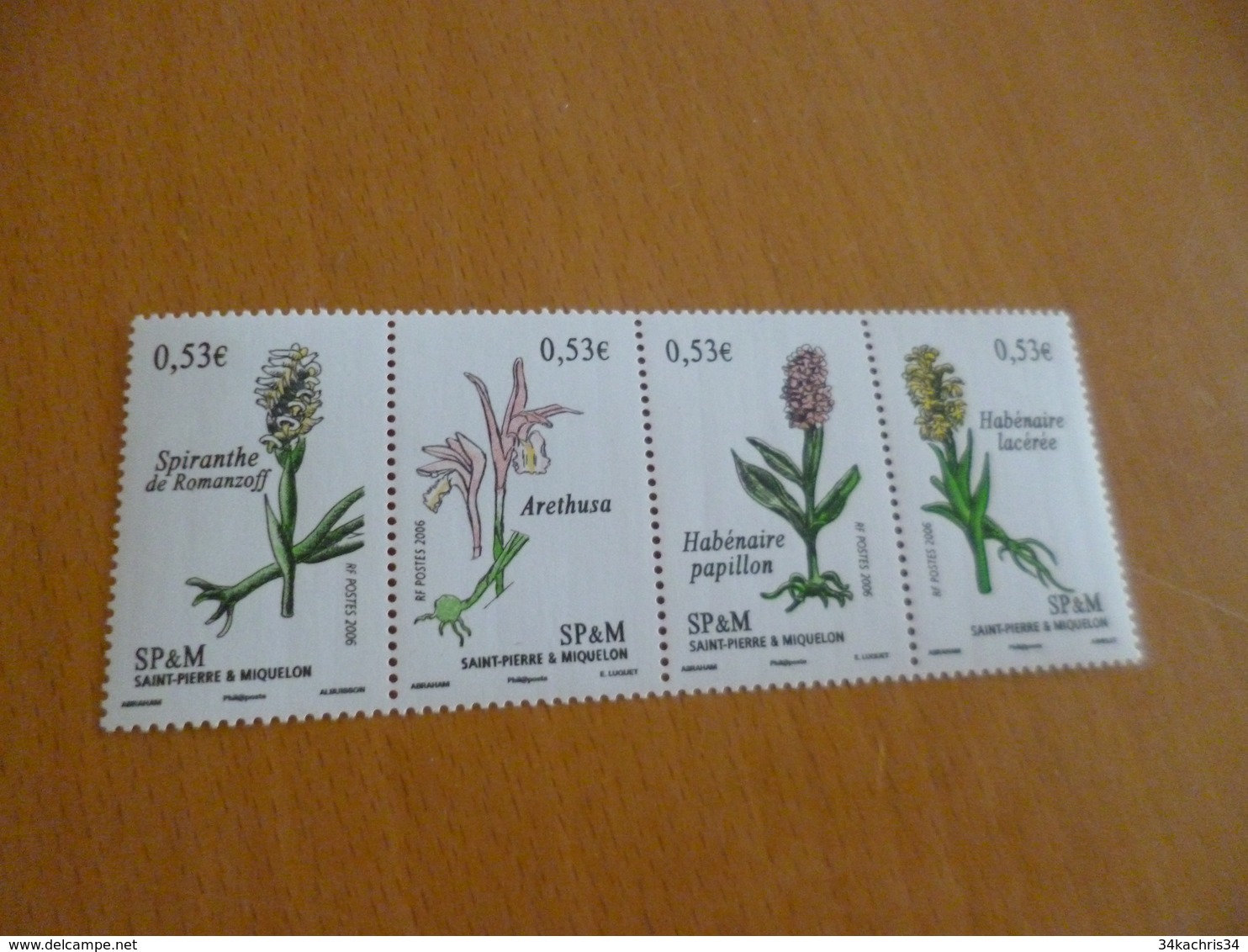 TP Saint Pierre Et Miquelon Neuf Sans Charnière N°871 à 876 Fleurs Flowers  2006 - Nuevos