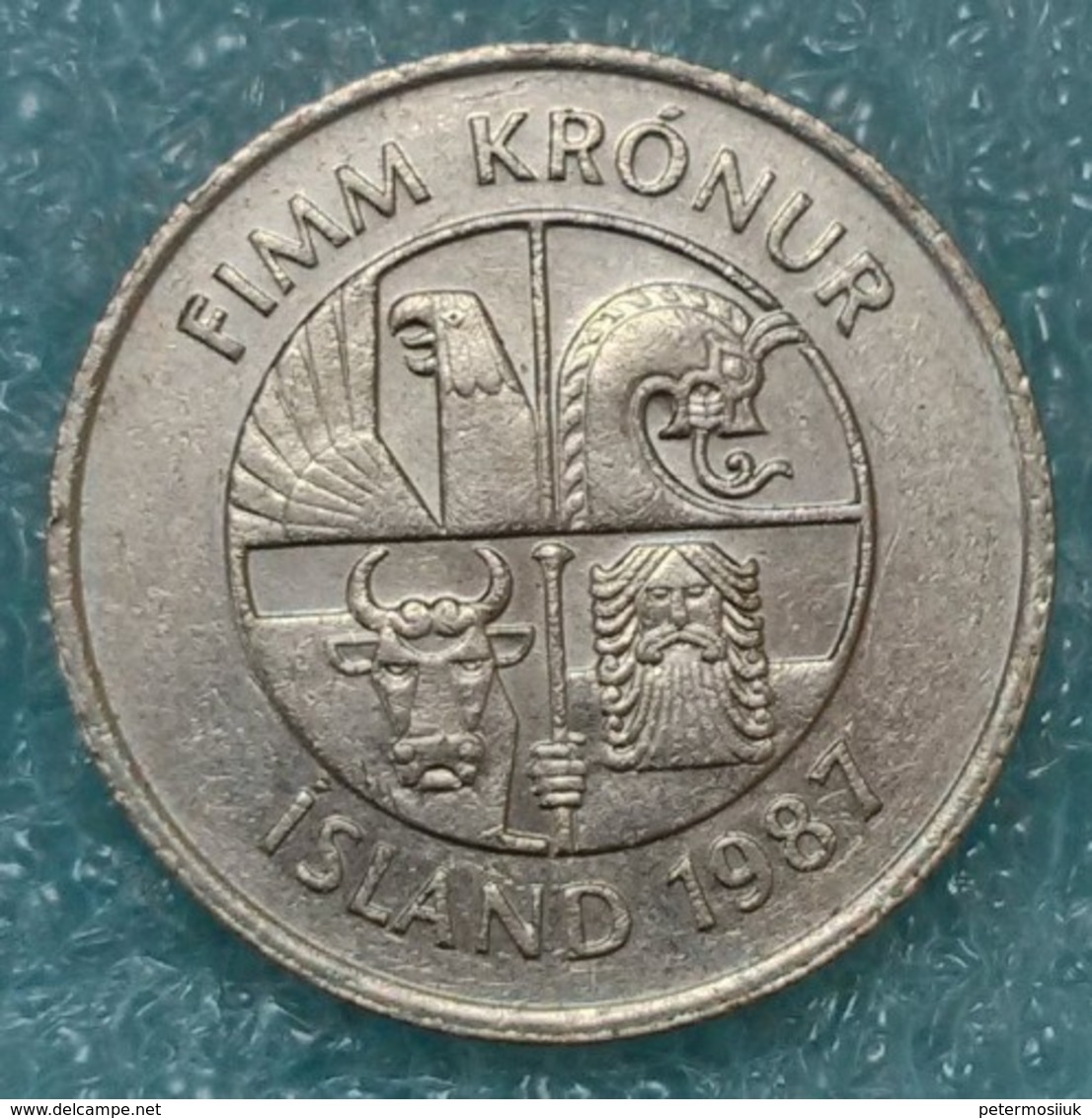 Iceland 5 Kronur, 1987 -2232 - Islandia