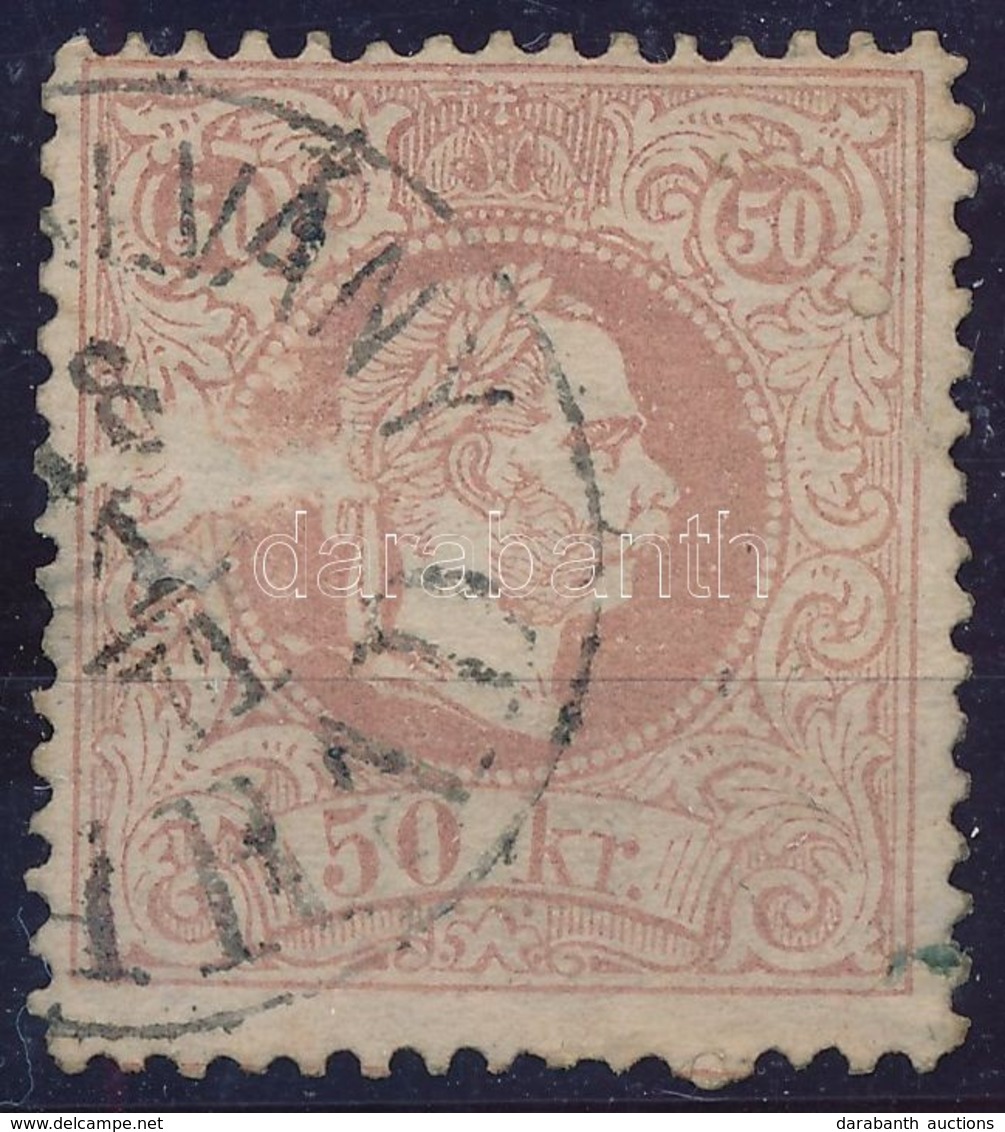 O 1867 50kr (PÉNZUTAL)VÁNY ARAD' (180.000) (horzsolás, Elvékonyodás, Ránc / Faults) - Sonstige & Ohne Zuordnung