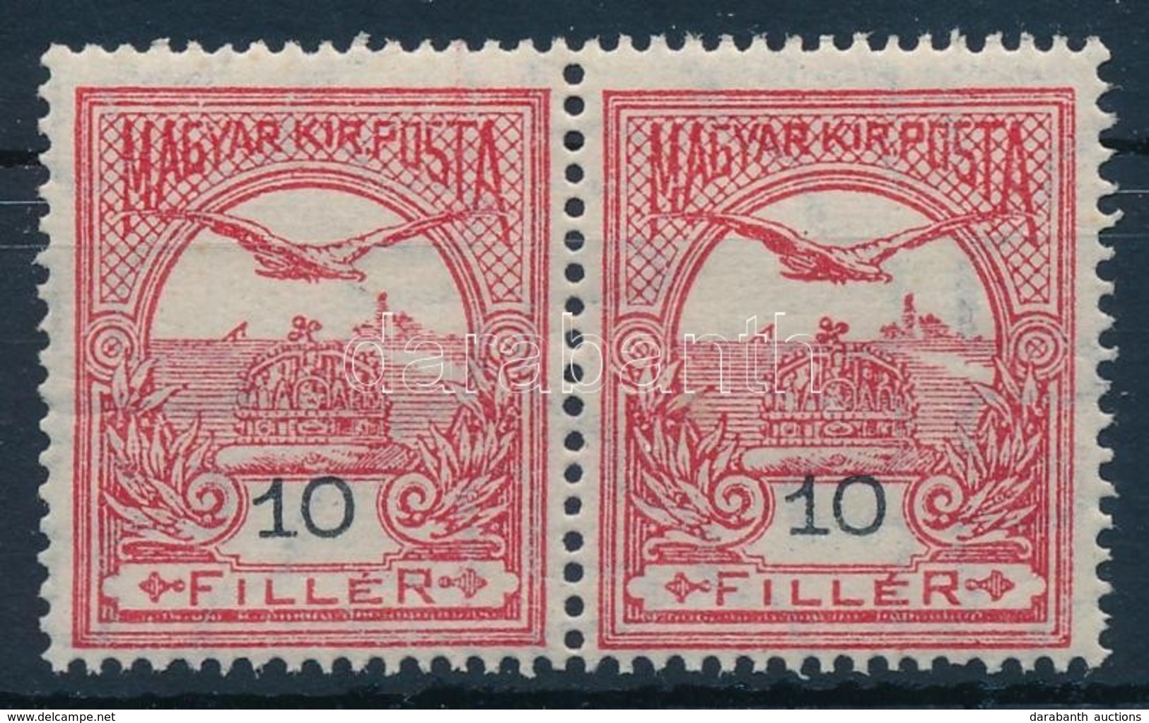 ** 1913 Turul 10f Pár A Keretbe Csúszott értékszámokkal - Andere & Zonder Classificatie