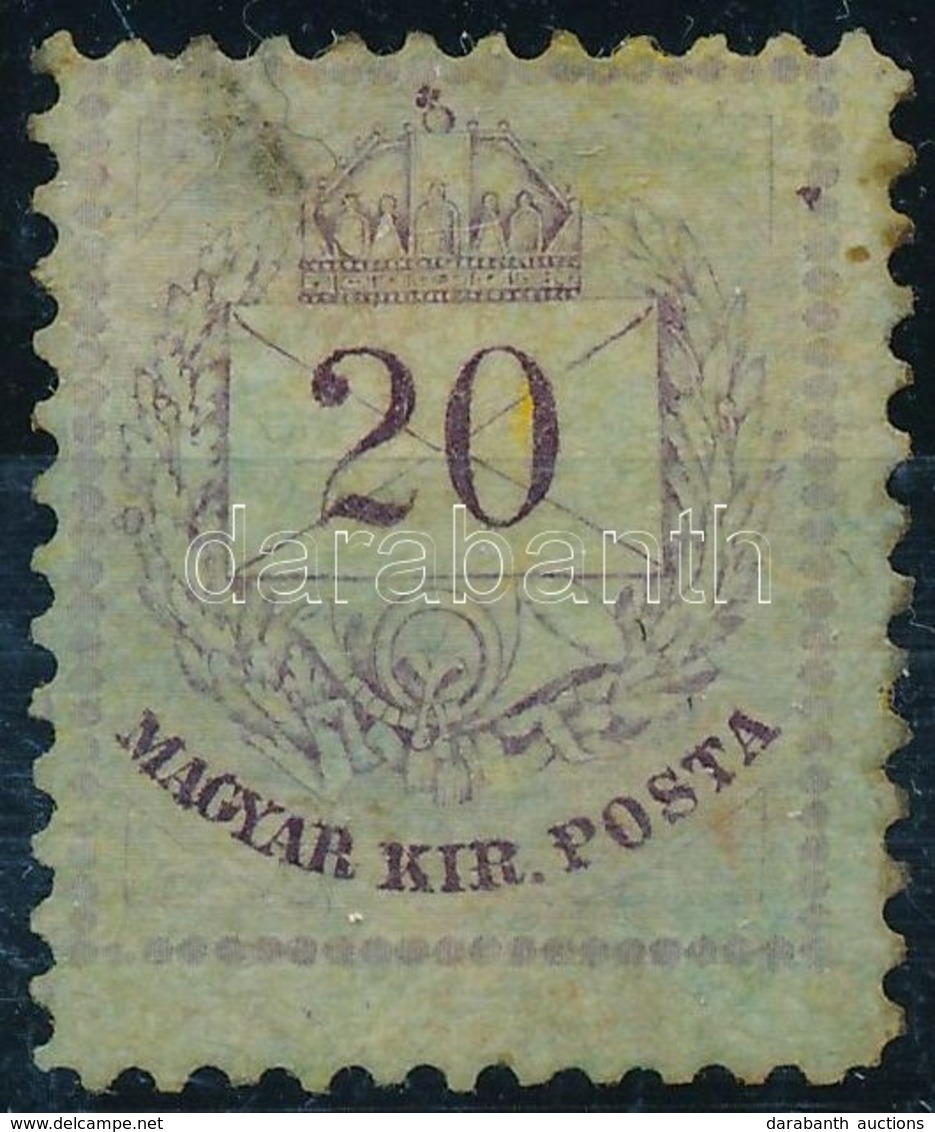 * 1874 20kr Lilás, Hibákkal - Altri & Non Classificati