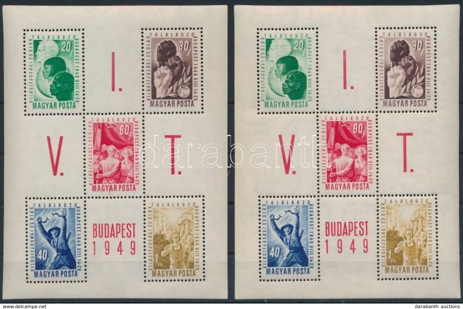 ** 1949 VIT 2 Db Blokk (14.000) - Andere & Zonder Classificatie