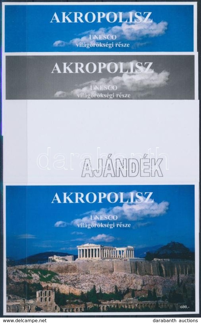 ** 2015/07 Akropolisz 4 Db-os Emlékív Garnitúra (28.000) - Andere & Zonder Classificatie