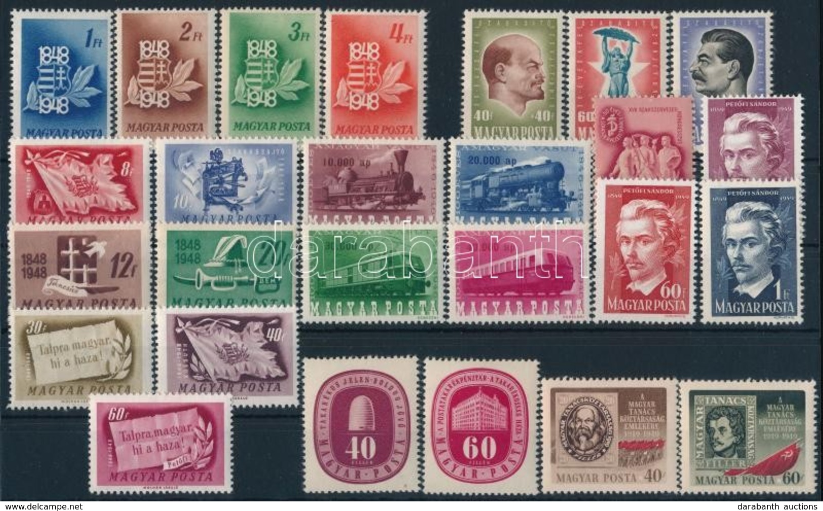 ** 1946-1949 8 Db Klf Sor + 1 Db önálló érték (12.200) - Used Stamps